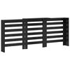 vidaXL Radiator Deksel Svart Eik 205 x 21,5 x 83,5 cm Konstruert tre