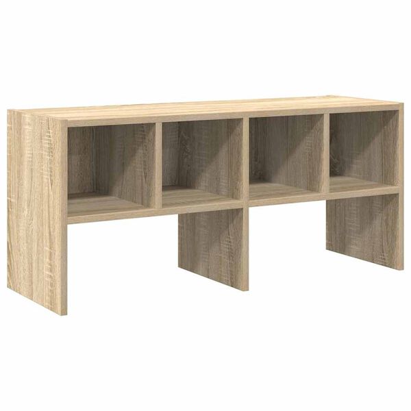 vidaXL Skostativ stablebar sonoma eik 89,5x30x40 cm