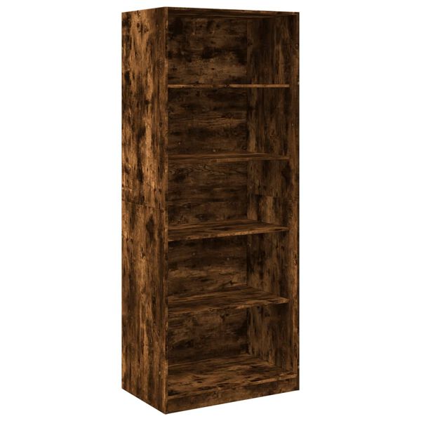 vidaXL Garderobe r&oslash;kt eik 80x50x200 cm konstruert tre
