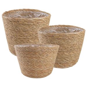 vidaXL 3 stk. Naturlig &Oslash;26 x 19 cm 100% sj&oslash;gress