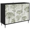 vidaXL Serviesskap GOTHA Svart eik 102 x 33 x 76 cm Konstruert tre
