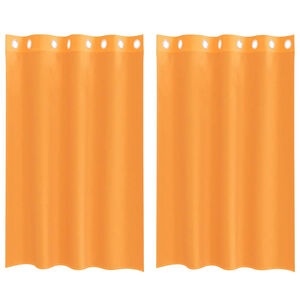 vidaXL Voilegardiner med grommets 2 stk oransje 140x175 cm