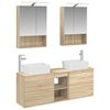vidaXL Baderomsinnredningssett 5 pcs Sonoma eik