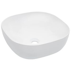 vidaXL Vask 42,5x42,5x14,5 cm keramikk hvit