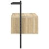 vidaXL Nattbord veggmontert sonoma eik 35x30x51 cm konstruert tre