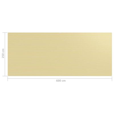 vidaXL Teltteppe 250x600 cm beige