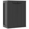 vidaXL Oppbevaringsskap for hage svart 65x37x85 cm PP