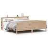 vidaXL Sengeramme med madrass 200x200 cm heltre furu