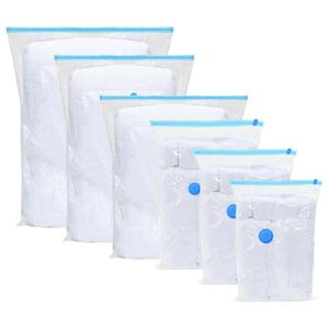 vidaXL Oppbevaringsposer 5 pcs Transparent og bl&aring; 70 x 50 cm