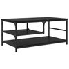 vidaXL Kaffebord Svart Eik 90 x 49 x 40 cm Konstruert tre