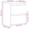 vidaXL Nattbord 2 stk gammelt tre 30x30x40 cm konstruert tre