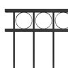 vidaXL Gjerdepanel Assen st&aring;l 1,7x1,2 m svart