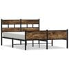 vidaXL Sengeramme uten madrass r&oslash;kt eik 140x190 cm konstruert tre