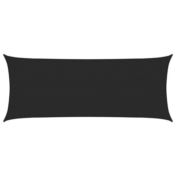 vidaXL Solseil 160 g/m&sup2; svart 2x5 m HDPE