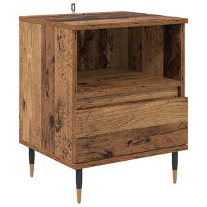 vidaXL Nattbordskap Gammelt tre 40 x 35 x 50 cm Konstruert tre