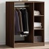 vidaXL Garderobe brun eik 77x48x102 cm konstruert tre
