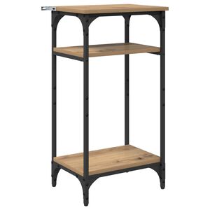 vidaXL Sidetabell med hylle Artisan Eik 40 x 30 x 75 cm Konstruert tre