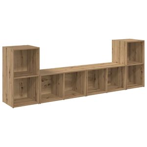 vidaXL TV-benksett 4 stk. Artisan Eik Konstruert tre