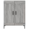 vidaXL Highboard grå sonoma 69,5x34x180 cm konstruert tre