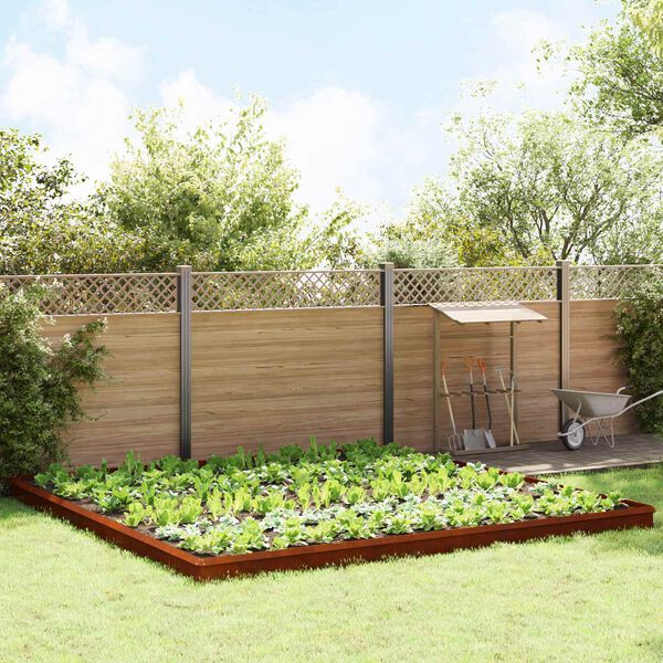 vidaXL Sneglegjerder 20 pcs Rusten Cortenst&aring;l