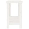vidaXL Arbeidsbenk hvit 140x50x80 cm heltre furu