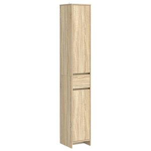 vidaXL Baderomsskap Sonoma eik 30 x 33 x 190 cm Konstruert tre