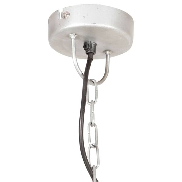 vidaXL Industriell vintage hengelampe 25 W s&oslash;lv rund 31 cm E27