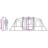vidaXL Tunneltelt for camping 4 personer bl&aring; vanntett