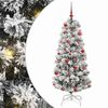 vidaXL Kunstig sammensatt juletre 150 LED-lys Gr&oslash;nn og hvit 150 cm