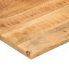 vidaXL Skrivebordsplate med kurve 110x50x2,5 cm heltre grovt mangotre