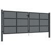 vidaXL Hageport antrasitt 400x150 cm st&aring;l