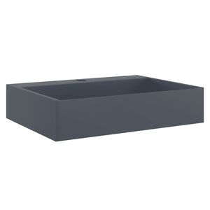 vidaXL Servant 50x38x11 cm mineralst&oslash;pt/marmorst&oslash;pt antrasitt