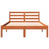 vidaXL Sengeramme uten madrass voksbrun 120x200 cm heltre furu