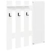vidaXL Vegghengt kleshenger Veggmontert Hvit 100 x 10 x 100 cm