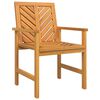 vidaXL Hage Spisegruppe 4 pcs Brun Solid akasietre