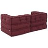 vidaXL Modulsofa 2 pcs Marron 140 x 70 x 56 cm stoff