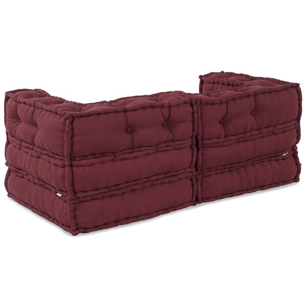 vidaXL Modulsofa 2 pcs Marron 140 x 70 x 56 cm stoff