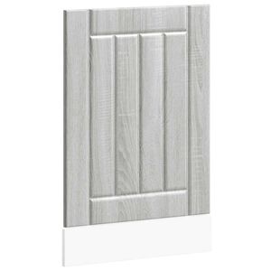 vidaXL Oppvaskmaskin Lucca grå sonoma eik konstruert tre