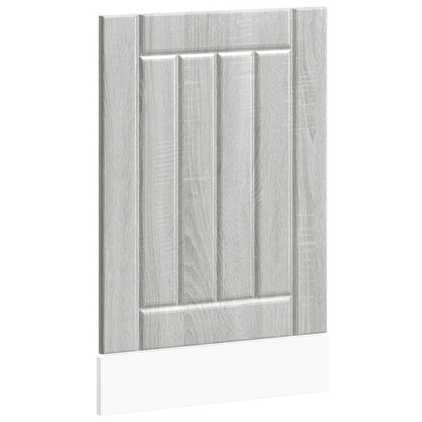 vidaXL Oppvaskmaskin Lucca gr&aring; sonoma eik konstruert tre