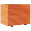 vidaXL Plantekasse voksbrun 90x60x72 cm heltre furu
