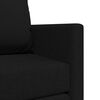 vidaXL Sammenleggbar Sofa seng Svart 112 x 60 x 55 cm stoff