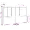 vidaXL Sengegavl 155,5x4x100 cm heltre furu