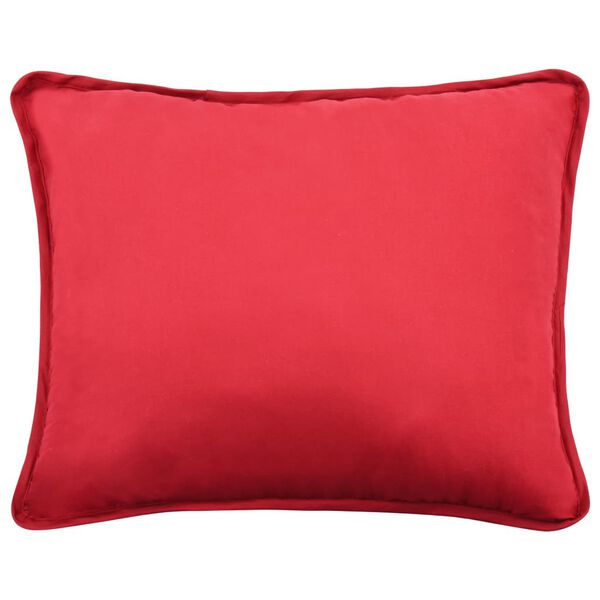 vidaXL Vinterdynesett 3 deler stoff burgunder 240x220/60x70 cm