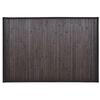 Bambus badematte 60 x 90 cm, m&oslash;rkebrun