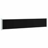 vidaXL Uttrekkbar sidemarkise 117x614 cm svart