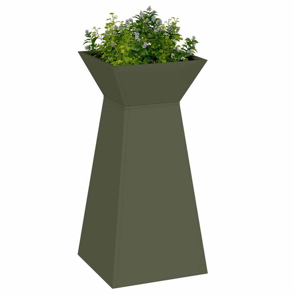 vidaXL Søyleplanter Olivengrønn 35 x 35 x 73 cm