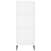 vidaXL Highboard hvit 34,5x34x180 cm konstruert tre