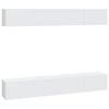 vidaXL Vegghengte TV-benker 4 stk hvit 100x30x30 cm