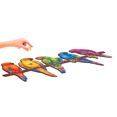 UNIDRAGON Puslespill tre 620 deler Playful Parrots Royal Size 72x40 cm