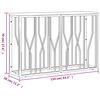 vidaXL Konsollbord rustfritt st&aring;l og gjenvunnet heltre